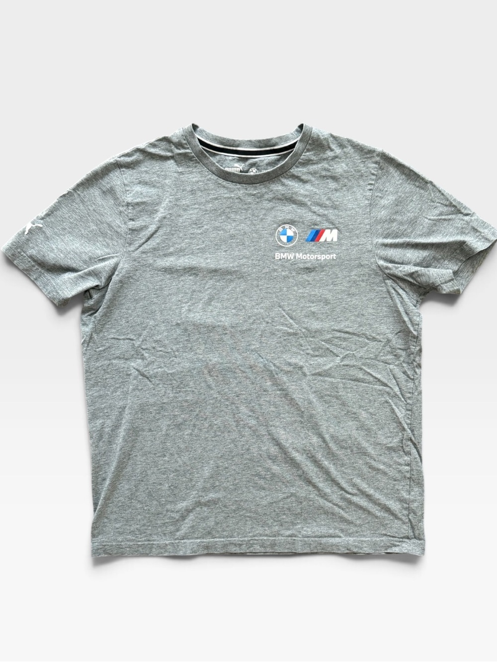 Puma BMW Motorsport Graphic Logo T-Shirt - Heather Gray / Casual Streetwear